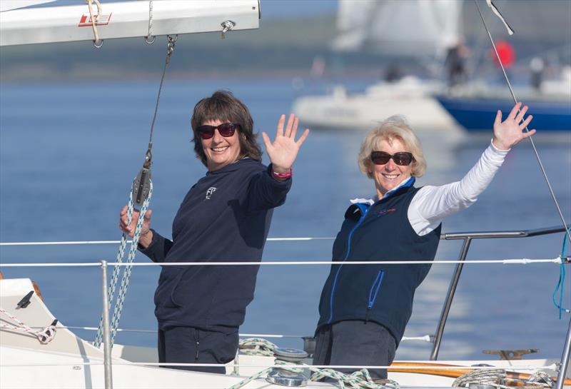Carolyn Elder and Fiona Houston on Wavelength during the Scottish Two Handed Race at Largs Regatta Festival 2024  photo copyright Marc Turner and Carolyn Elder taken at Largs Sailing Club and featuring the IRC class