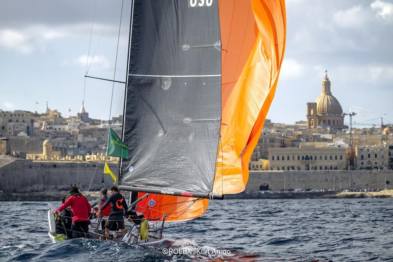 Sebastian Ripard & Daniel Calascione's Calypso (MLT 030) during the 2024 Rolex Middle Sea Race photo copyright Rolex / Kurt Arrigo taken at Royal Malta Yacht Club and featuring the IRC class