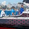 Chris Taylor at the helm © Dave Brogran / CYCA