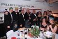 Team Finally receiving trophies - Pwllheli SC Christmas Prize-giving &copy; Gerallt Williams