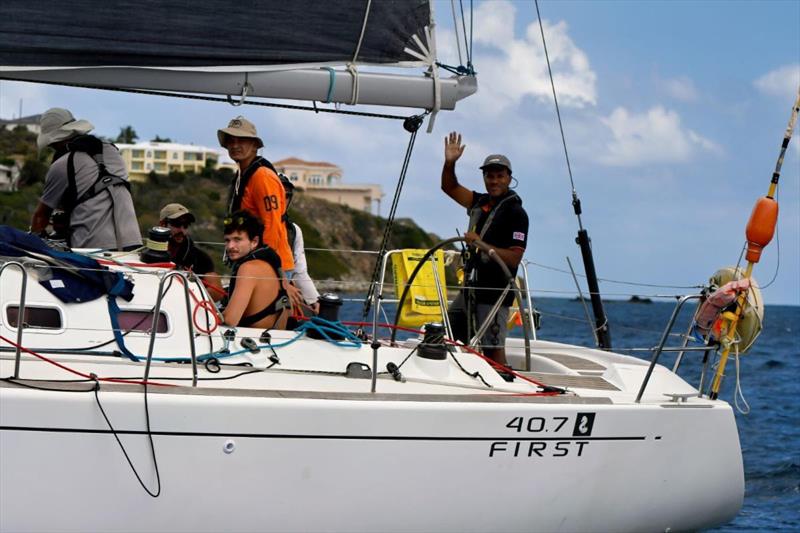 The UK's Germaine Williams helming race-charter boat, Escapado - photo © Dean Barnes