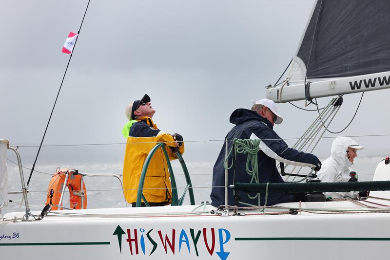 Not all boats were this way up today - Sail Port Stephens 2025 Passage Series Day 2 - photo © Promocean Media