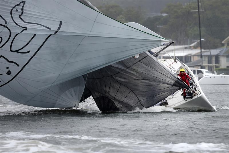 Round-ups were common in the gusty conditions - Sail Port Stephens 2025 Passage Series Day 2 - photo © Promocean Media