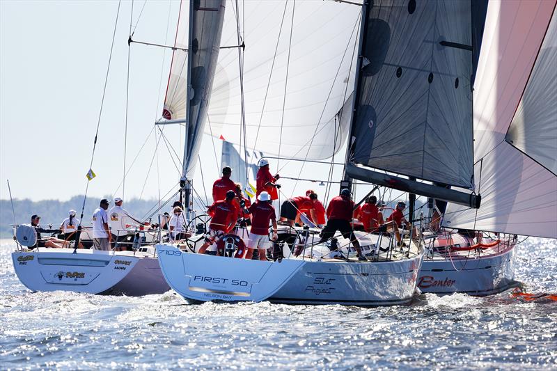 Tight racing in Div 1 - Sail Port Stephens 2025 Passage Series, Day 4 - photo © Promocean Media
