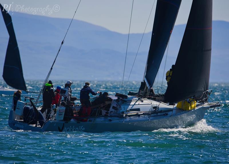 Andrew and Sam Halls' Jackknife - Musto ISORA Welsh Coastal Race and tuning weekend at Pwllheli photo copyright Paul Jenkinson taken at Pwllheli Sailing Club and featuring the IRC class