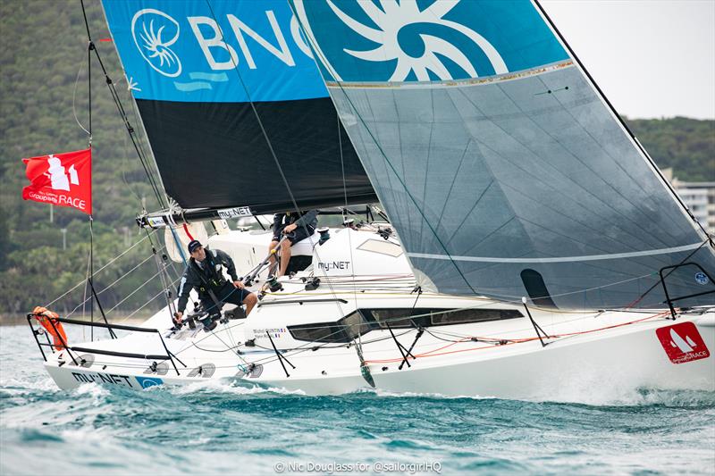 BNC continue upwind leading IRC - New Caledonia Groupama Race - photo © Nic Douglass @SailorGirlHQ