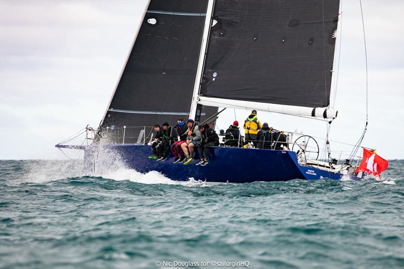 V5 continues to lead the fleet - New Caledonia Groupama Race - photo © Nic Douglass @SailorGirlHQ