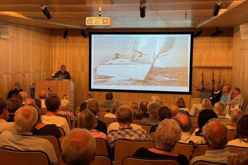 John Head presents a letter from one of the founders Andrew Bray - Celebrating 50 years of the Azores and Back race - photo © RCYC