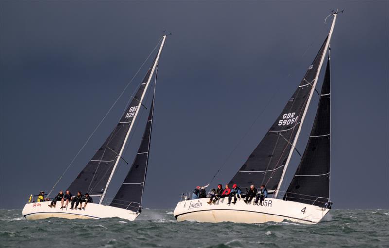 Apocalyptic conditions during an evening race in July at Lymington photo copyright Jason Ludlow / www.jasonludlow.com taken at Royal Lymington Yacht Club and featuring the IRC class