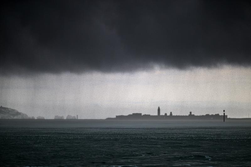 Apocalyptic conditions during an evening race in July at Lymington photo copyright Jason Ludlow / www.jasonludlow.com taken at Royal Lymington Yacht Club and featuring the IRC class