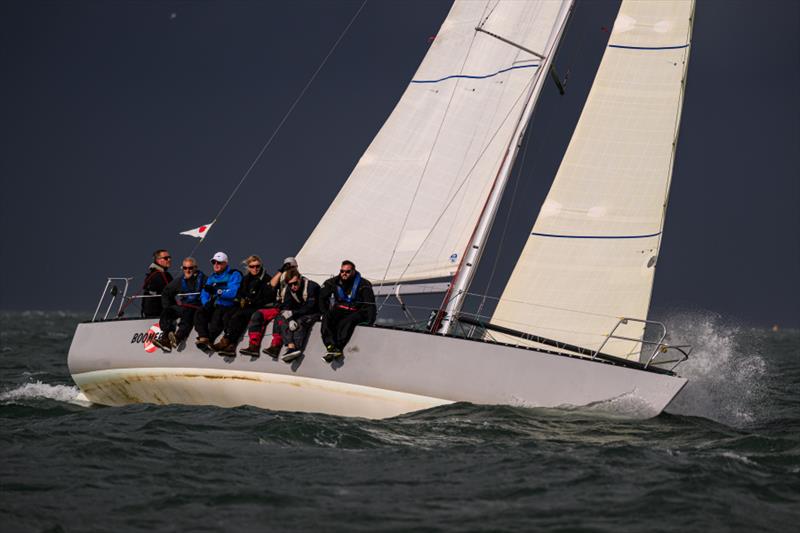 Apocalyptic conditions during an evening race in July at Lymington photo copyright Jason Ludlow / www.jasonludlow.com taken at Royal Lymington Yacht Club and featuring the IRC class