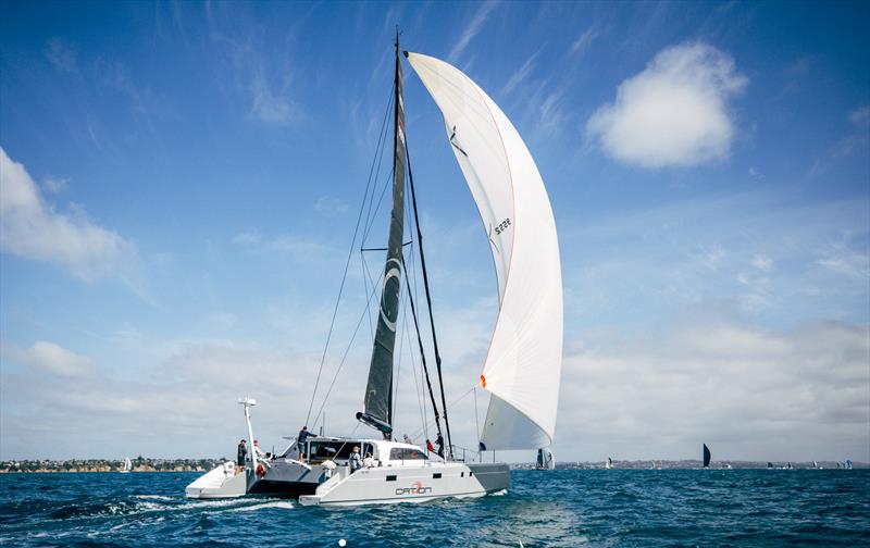 Cat+Ion - Start - PIC Coastal Classic - October 24, 2025 photo copyright Suellen Hurling taken at New Zealand Multihull Yacht Club and featuring the IRC class