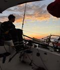 Tapio Lehtinen aboard Galiana &copy; Bermuda Race Media