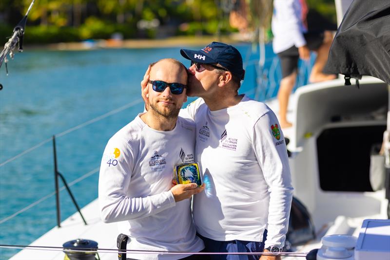 An unforgettable victory for Palanad 4 and a proud moment for RORC members Oliver & Antoine Magre - photo © Arthur Daniel / RORC