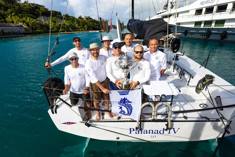 Team Palanad 4 with RORC Transatlantic Race Director Chris Jackson (back right)  - photo © Arthur Daniel / RORC