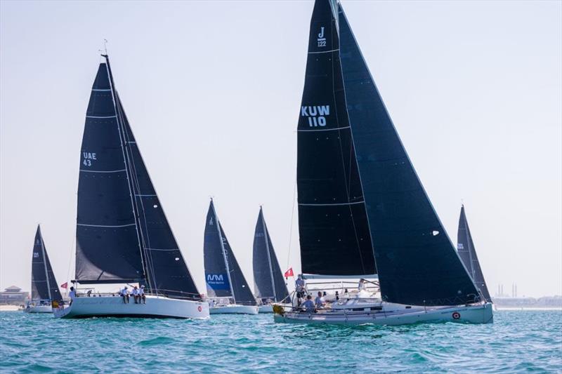 Blue skies and 22ºC for the start in Dubai - photo © Mikey Brignall / DOSC / DIMC