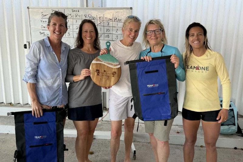 2nd Place Team: Sara Rachlin, Hilary Klotz Steinman, Meg Kelly, Darlene Evans and Coach Nikki Barnes - Second Annual Women's Regatta Camp at St. Thomas photo copyright STSC taken at St. Thomas Sailing Center and featuring the IRC class