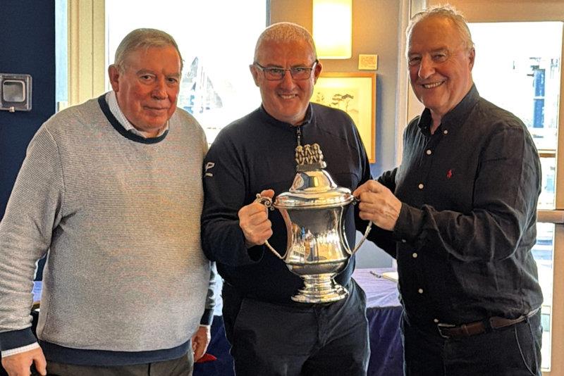 Chris Horrigan receives the Peter Huntley Memorial Trophy - Howth Brass Monkeys Spring Series - photo © Karolina Kernan