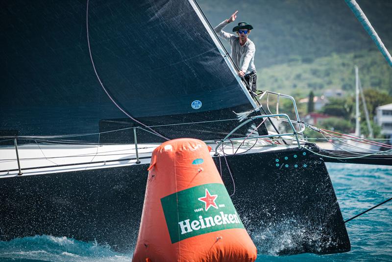 46th St. Maarten Heineken Regatta Day 2 - Fleets converged at a busy and action-packed first windward mark during the Around the Island Race, shortly after starting in Simpson Bay - photo © Laurens Morel