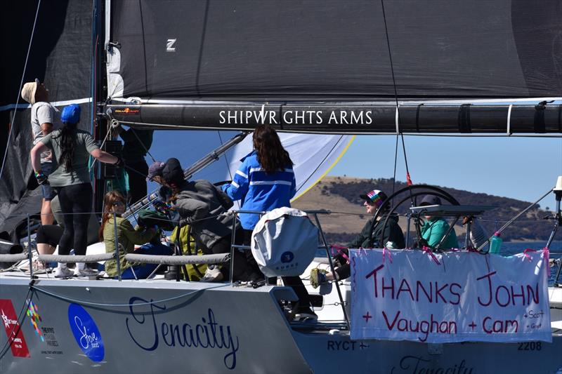 Skipper Kylie Harrison and the crew on Tenacity sent out a big thank you to the boat owners for lending them the boat for the regatta - photo © Jane Austin