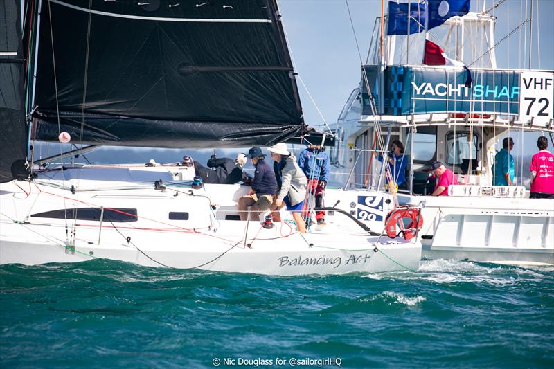 Balancing Act hit the mark guessing within 30s of their elapsed time on day 1 of Brisbane Race Week 2026 - photo © Nic Douglass for @sailorgirlHQ