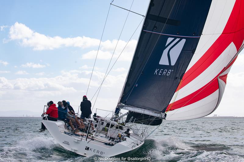 Kerb had the fastest lap overall on day 1 of Brisbane Race Week 2026 - photo © Nic Douglass for @sailorgirlHQ