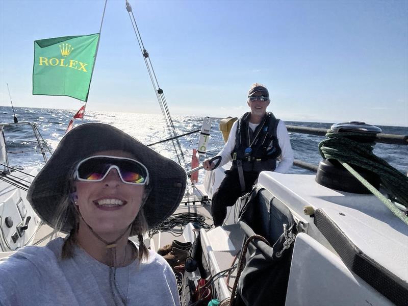 Sophie & Richard Palmer in the Rolex Fastnet Race - photo © Sophie Palmer