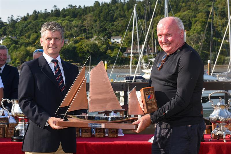 Cork Week 2026 - Niall McPhillips' Guapa receiving the Hugh Loane Trophy - photo © Rick Tomlinson / RCYC