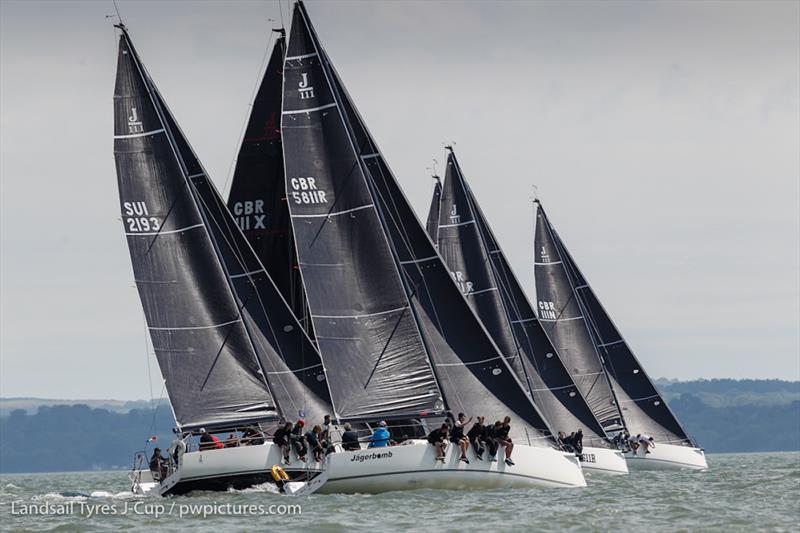 J111 Start - Key Yachting J-Cup Regatta photo copyright Paul Wyeth / pwpictures.com taken at Royal Ocean Racing Club and featuring the J111 class