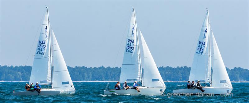 J/22 North American Championship final day photo copyright Gretchen Dorian taken at Tawas Bay Yacht Club and featuring the J/22 class