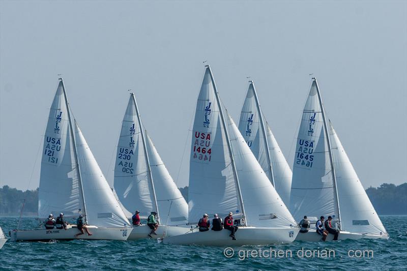 J/22 North American Championship final day photo copyright Gretchen Dorian taken at Tawas Bay Yacht Club and featuring the J/22 class