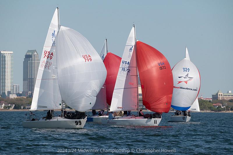 2024 J/24 Midwinter Championship - Day 2 photo copyright Christopher Howell taken at Davis Island Yacht Club and featuring the J/24 class