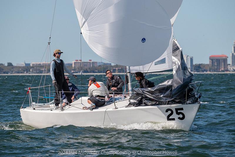 2024 J/24 Midwinter Championship - Day 2 photo copyright Christopher Howell taken at Davis Island Yacht Club and featuring the J/24 class