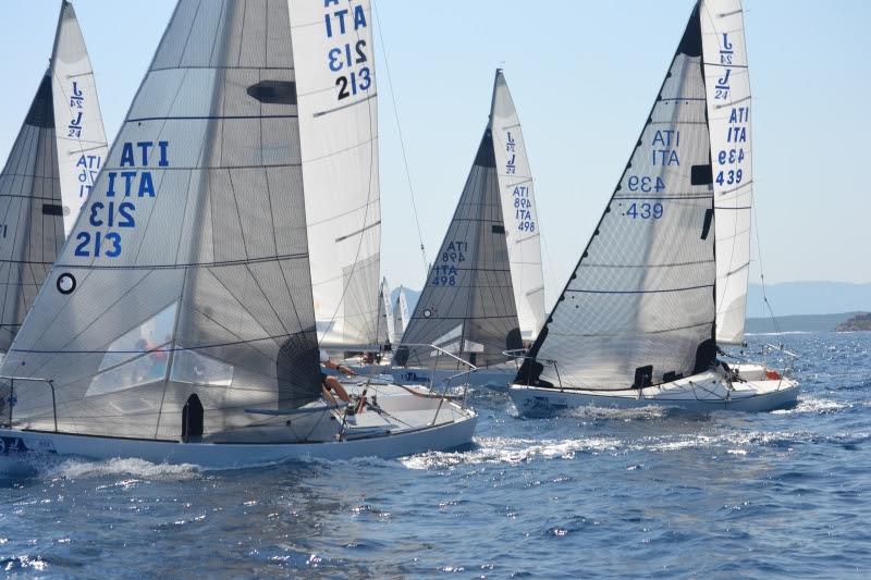 The J/24 fleet - photo © Italian J/24 Class