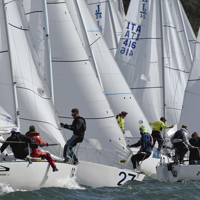 J/24 Worlds in Plymouth, UK - Day 4 photo copyright Joe Woodyear & Chambers film & media taken at Plym Yacht Club and featuring the J/24 class