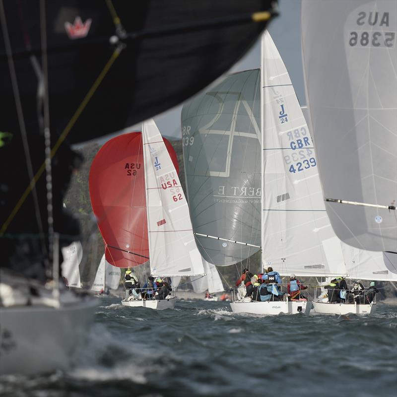J/24 Worlds in Plymouth, UK - Day 4 photo copyright Joe Woodyear & Chambers film & media taken at Plym Yacht Club and featuring the J/24 class