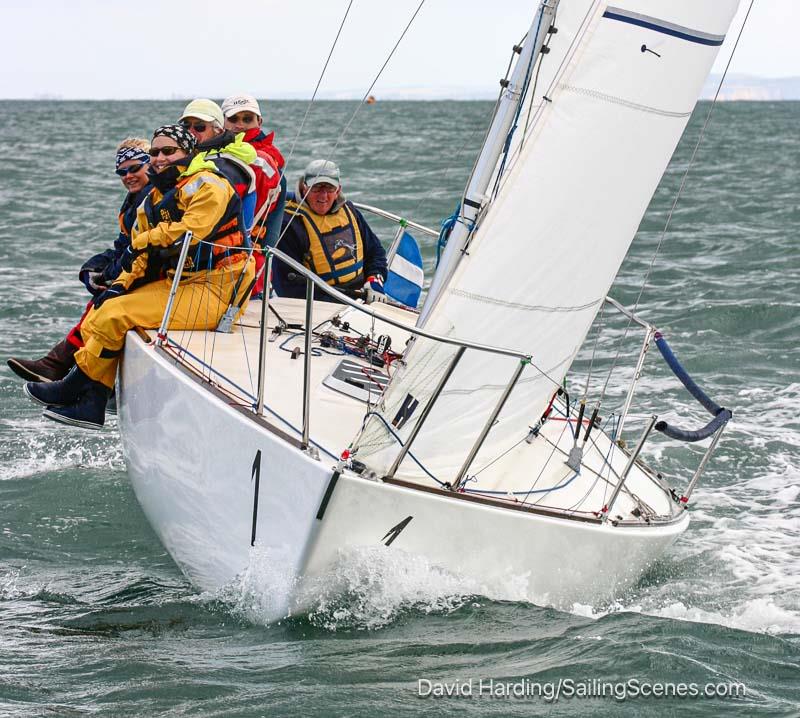 Phil and crew racing his J24 Zaphod - photo © David Harding / www.sailingscenes.com