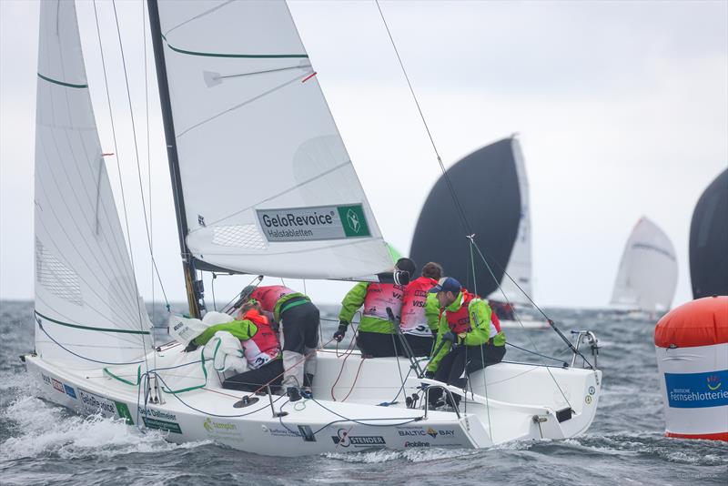 Julian Ramm and his crew of the J/70 `Voice of Itzehoe` missed out on the Kiel Week podium and finished sixth - Kiel Week 2024 - photo © Christian Beeck