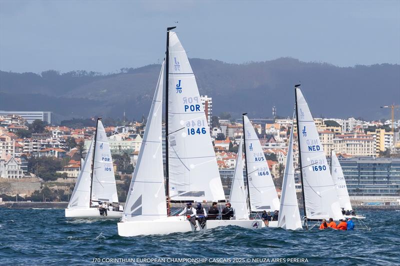 J/70 Corinthian European Championship 2025 in Cascais, Portugal photo copyright Neuza Aires Pereira / BOW Media taken at Clube Naval de Cascais and featuring the J70 class