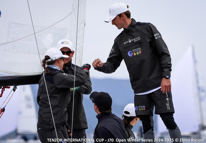 Tenzor International Cup Stage 5 Day 2 photo copyright Elena Razina taken at Tenzor Sailing Club and featuring the J70 class