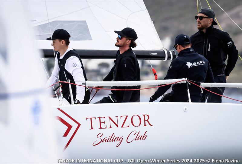 Tenzor International Cup Stage 5 Day 2 photo copyright Elena Razina taken at Tenzor Sailing Club and featuring the J70 class