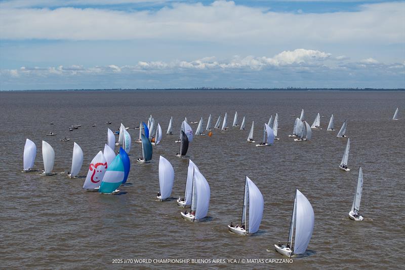 2025 J/70 World Championship - Day 3 photo copyright Matias Capizzano taken at Yacht Club Argentino and featuring the J70 class
