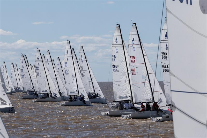 Upwind Buenos Aires - 2025 J/70 World Championship - Day 4 photo copyright Matias Capizzano taken at Yacht Club Argentino and featuring the J70 class