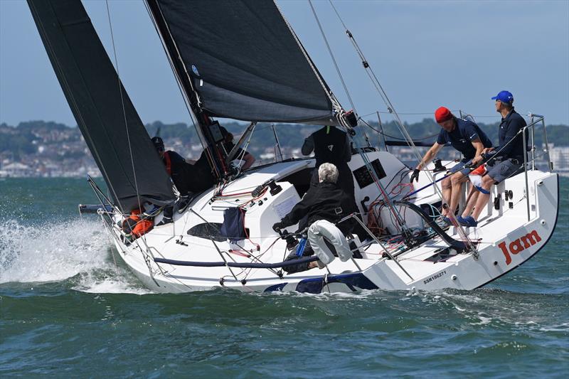 J/99 Jam one of three J/99s racing at the Key Yachting J-Cup photo copyright Paul Wyeth / pwpictures.com taken at Royal Ocean Racing Club and featuring the J/99 class