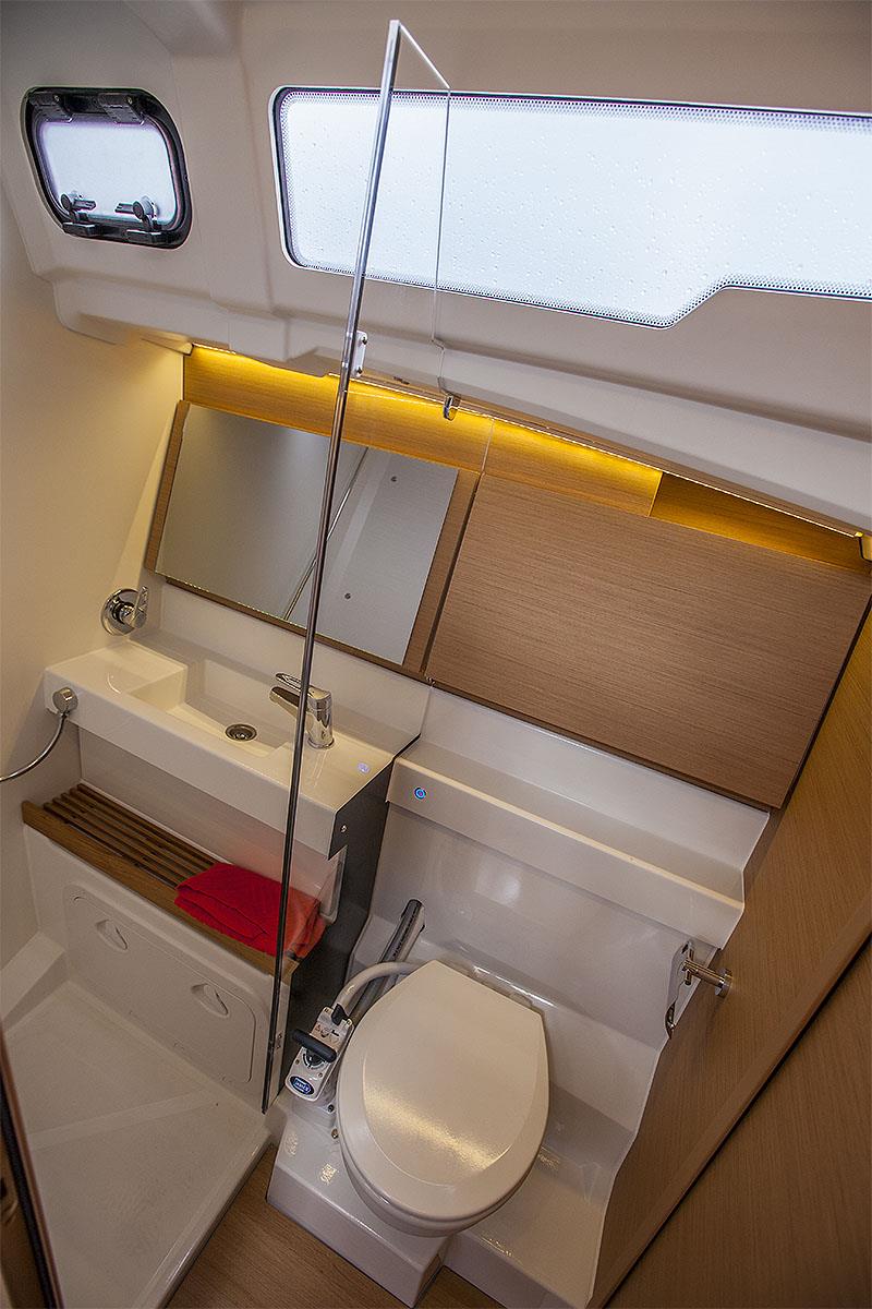 Day head to starboard of the companionway steps - Jeanneau Sun Odyssey 490 - photo © John Curnow