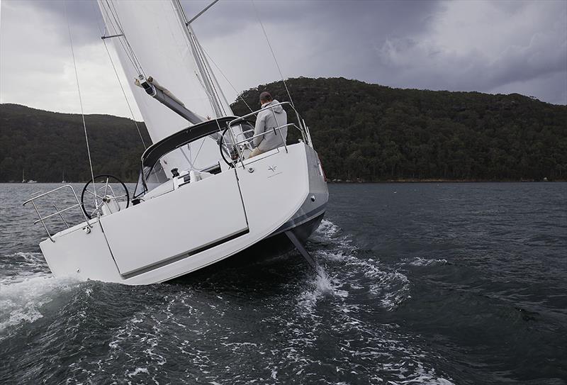 Single handed is dead easy with the Jeanneau Sun Odyssey 490 photo copyright John Curnow taken at Royal Prince Alfred Yacht Club and featuring the Jeanneau class