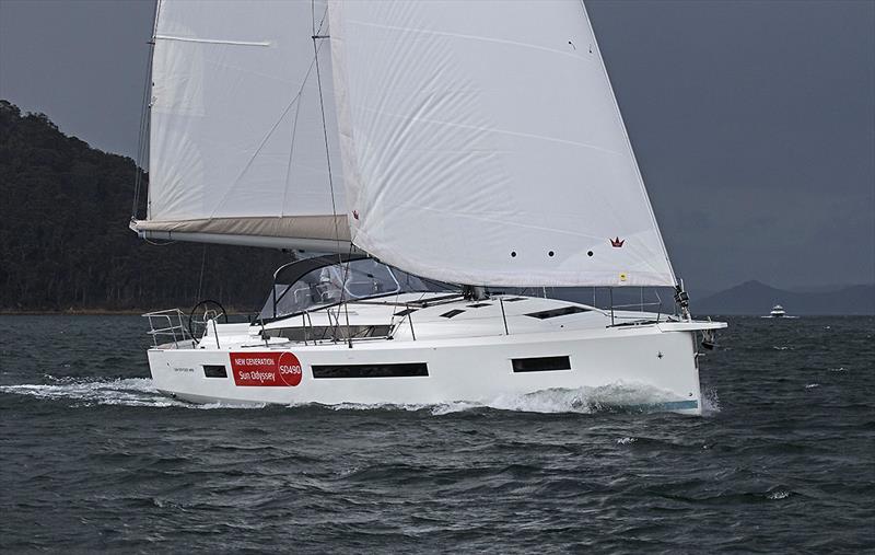 She must be quite something in the performance spec with a 1.6m taller rig - Jeanneau Sun Odyssey 490 - photo © John Curnow