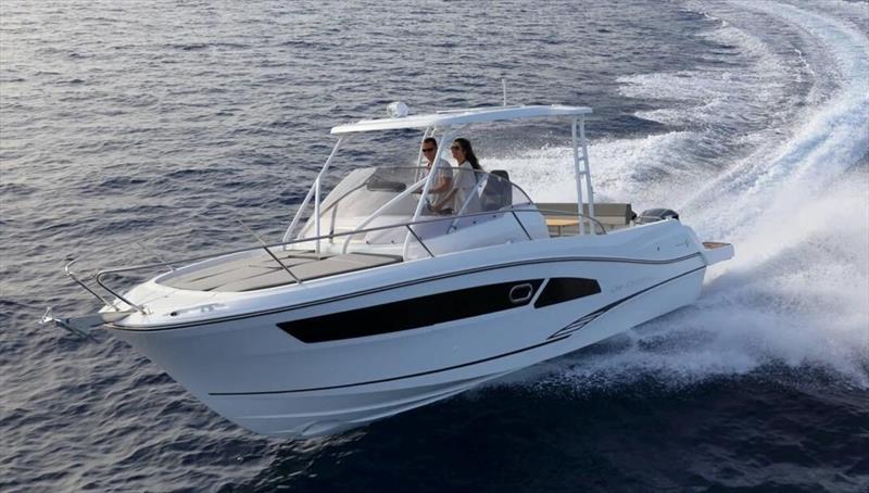 Jeanneau Leader 9.0 with Twin Mercury 200 HP photo copyright Sharrow Marine taken at  and featuring the Jeanneau class