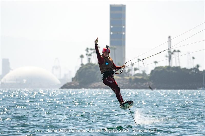 Lauriane Nolot (France) - Long Beach Olympic Classes Regatta 2026 - photo © Simone Staff