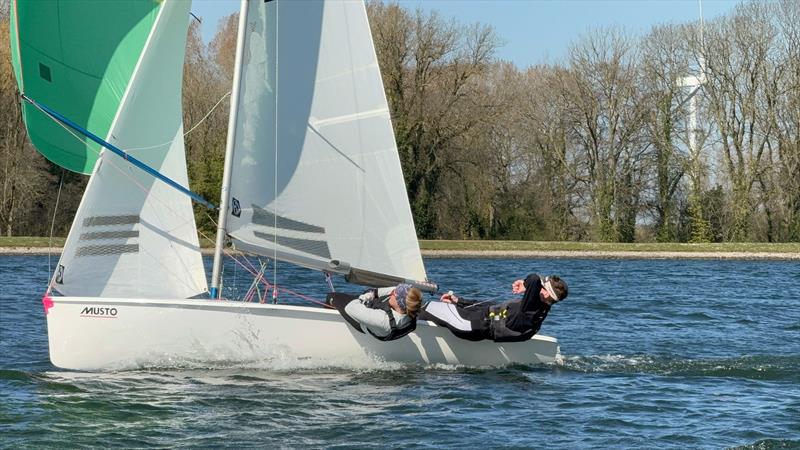 Craftinsure Lark Travellers Series Round 2 at South Staffs photo copyright James Croxford & Martin Rubrey taken at South Staffordshire Sailing Club and featuring the Lark class